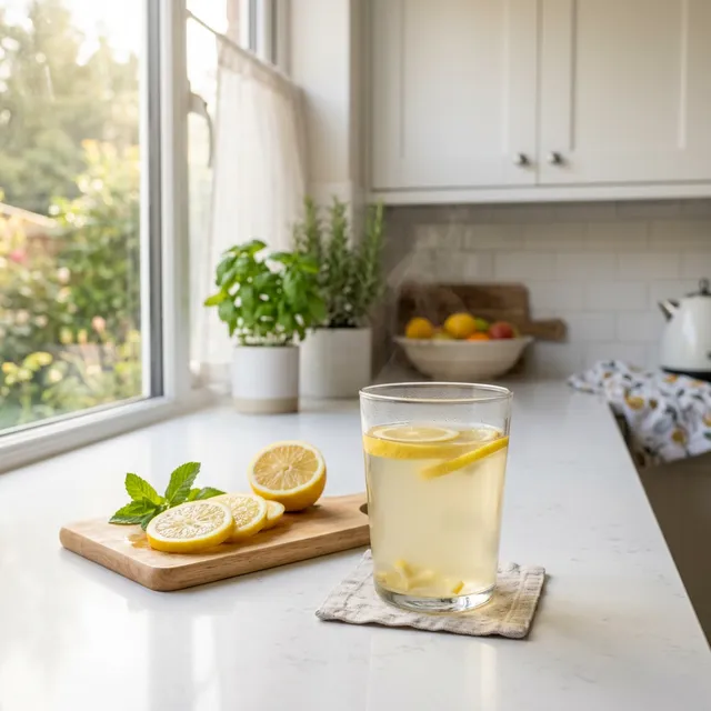 lemon water morning drink healthy
